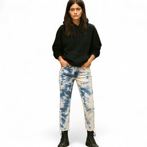 Levi's‎ Tie Dye 721 High Rise SKinny Ankle Raw Hem sz 33